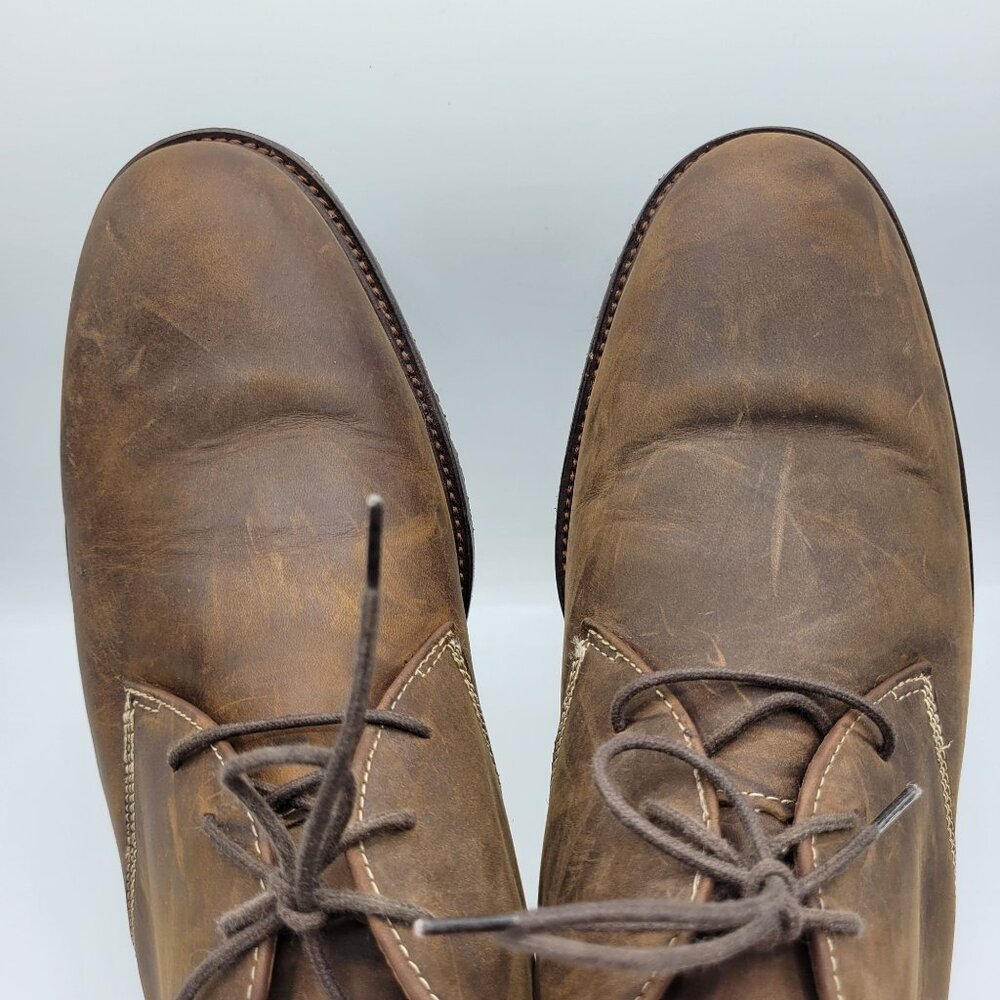 Johnston Muphy Copeland Chukka Leather Ankle Boots 11.5 M Brown - Picture 12 of 16